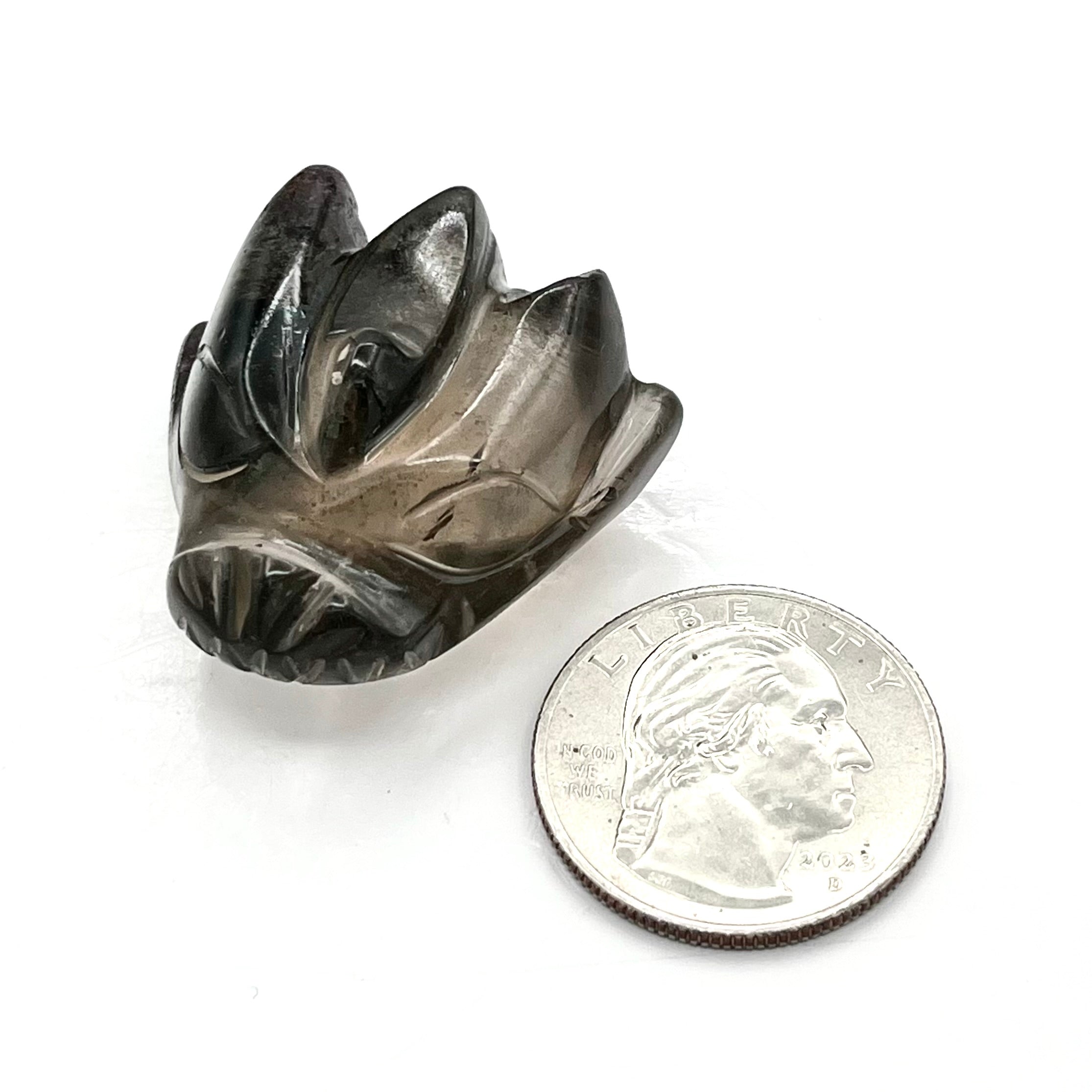 Smoky Quartz Dragon Palmstone