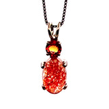 Sunstone w/ Fancy Sapphire Necklace- Paul Jensen Signature Collection