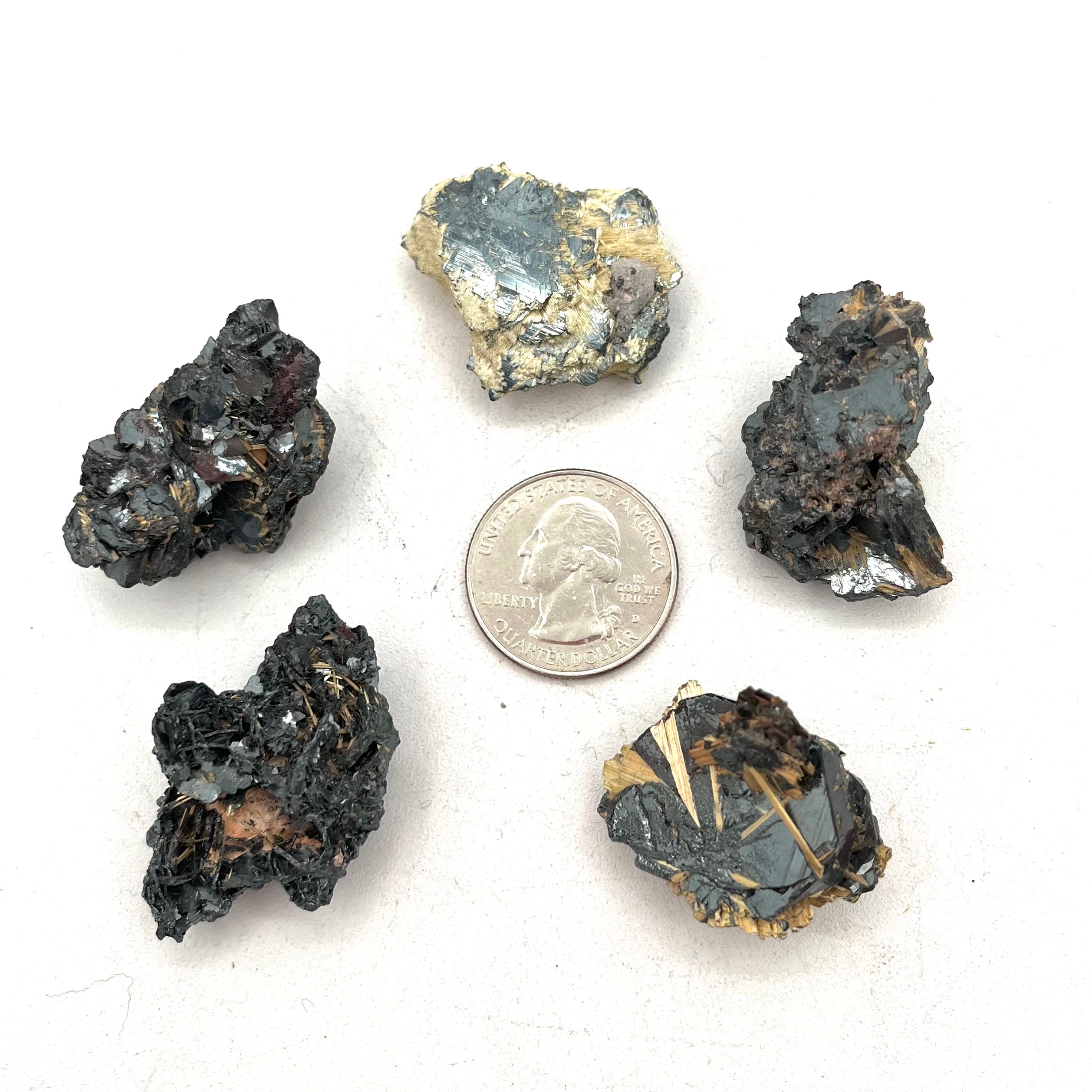 Golden Rutile in Hematite 18-22g