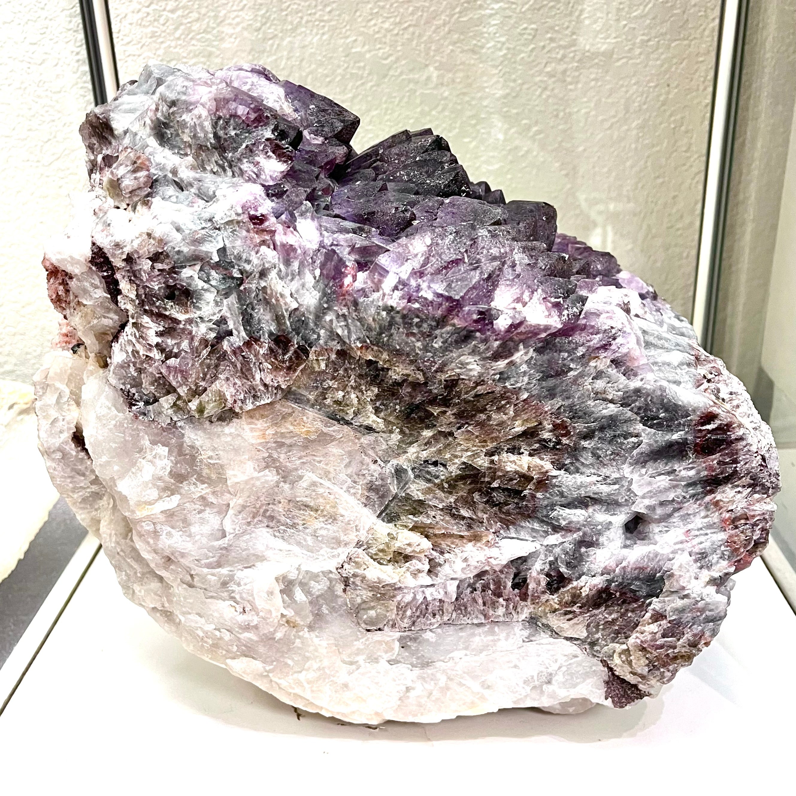 Rare, Stunning Amethyst Elestial Cluster. Huge & Exquisite
