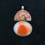 Carnelian and Agate Pendant