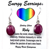 Ruby Energy Earrings
