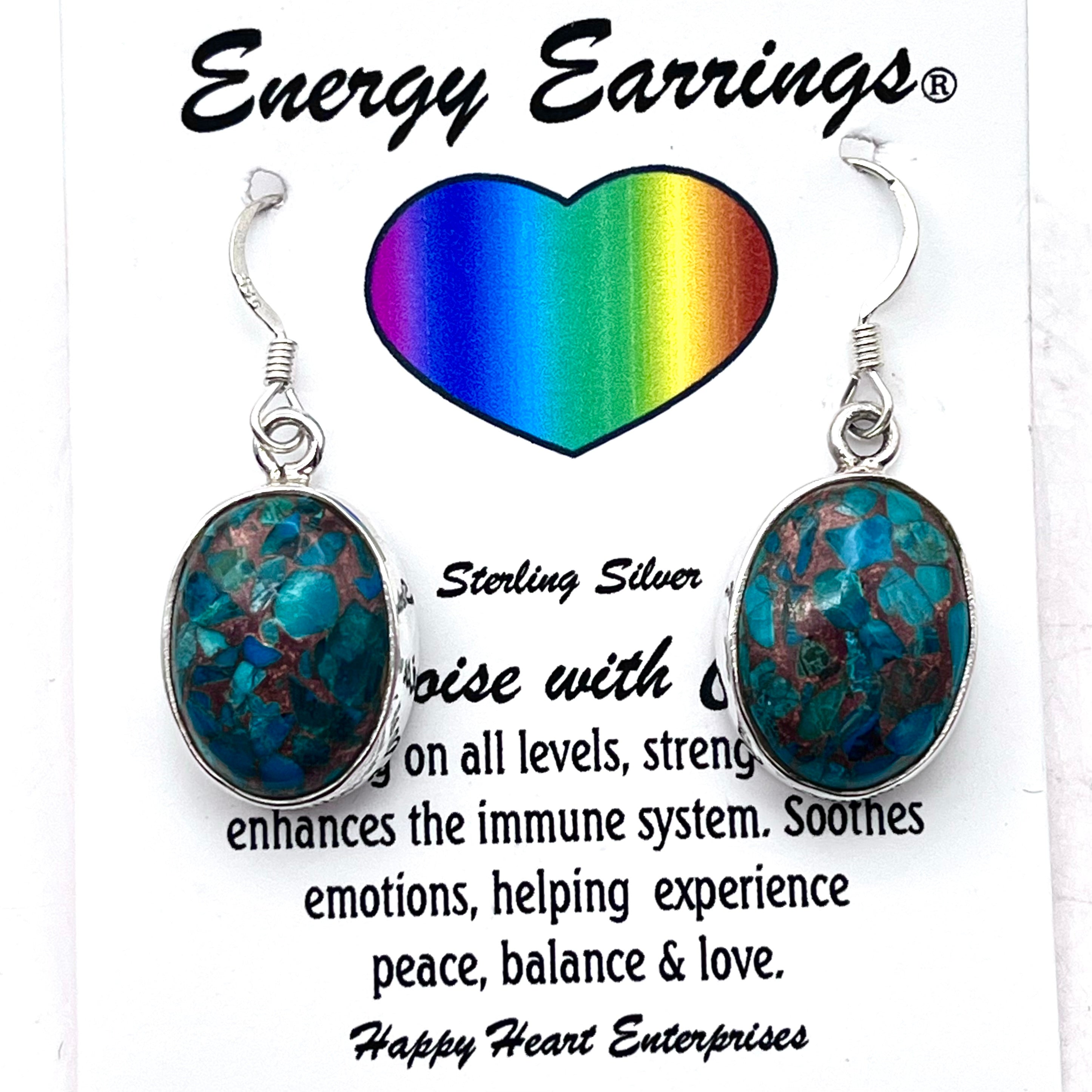 Turquoise w/ Copper Energy Earrings