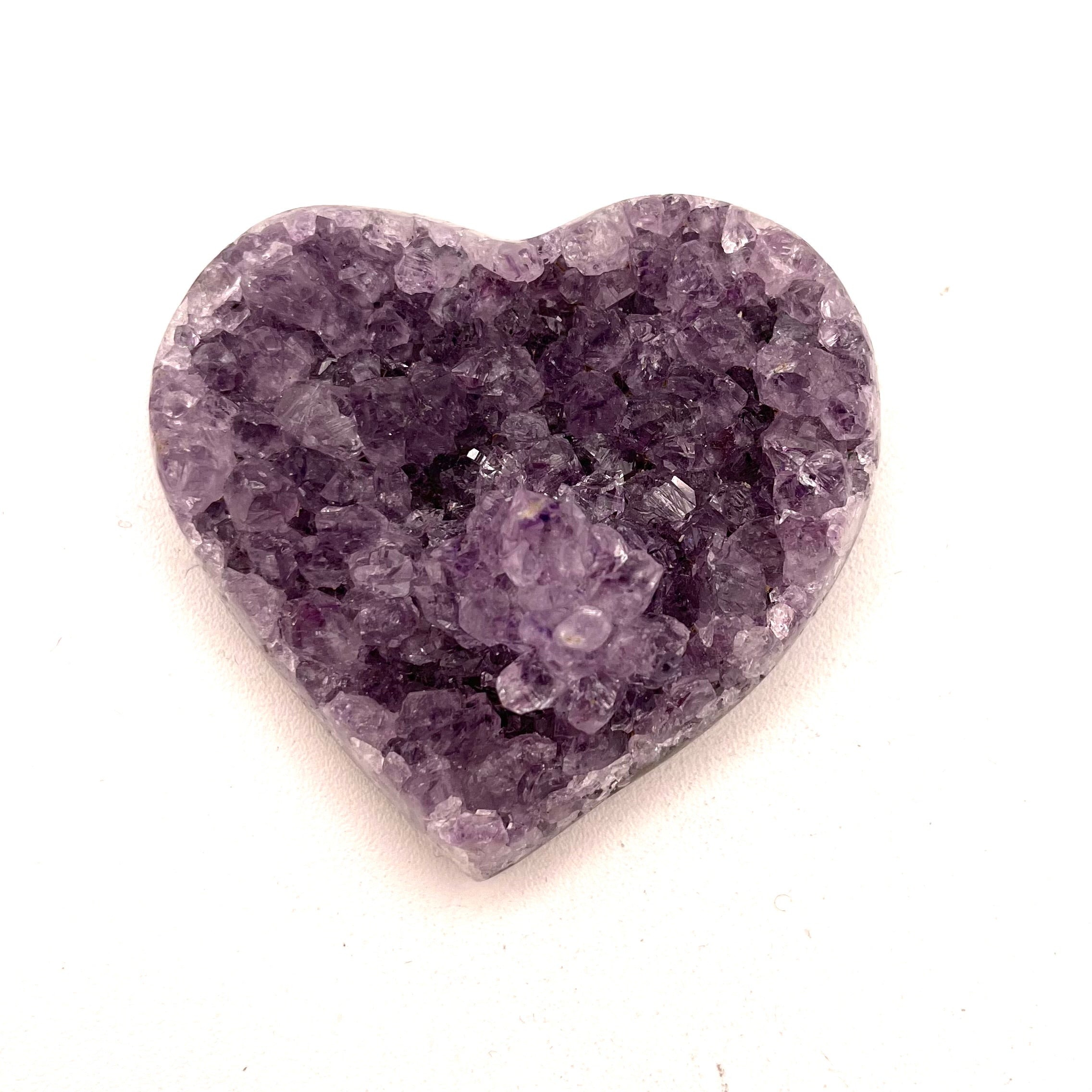 Amethyst Druzy Heart