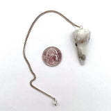 Quartz w/ Black Tourmaline Pendulum