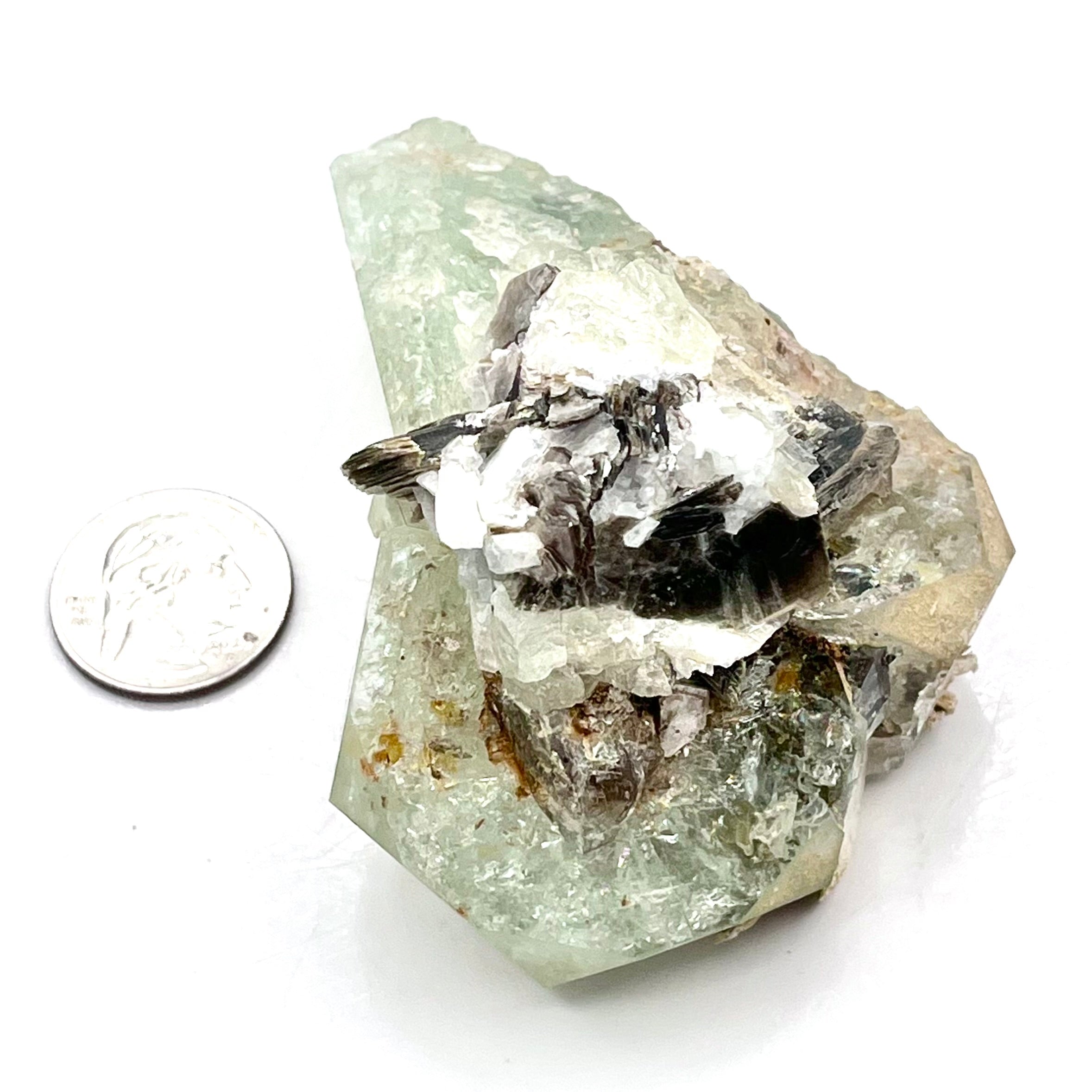 Extraordinary Natural Aquamarine w/ Mica &Clevelandite