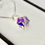 Siberian Purple Quartz Star of Venus w/ Danburite Necklace- Paul Jensen Signature Collection