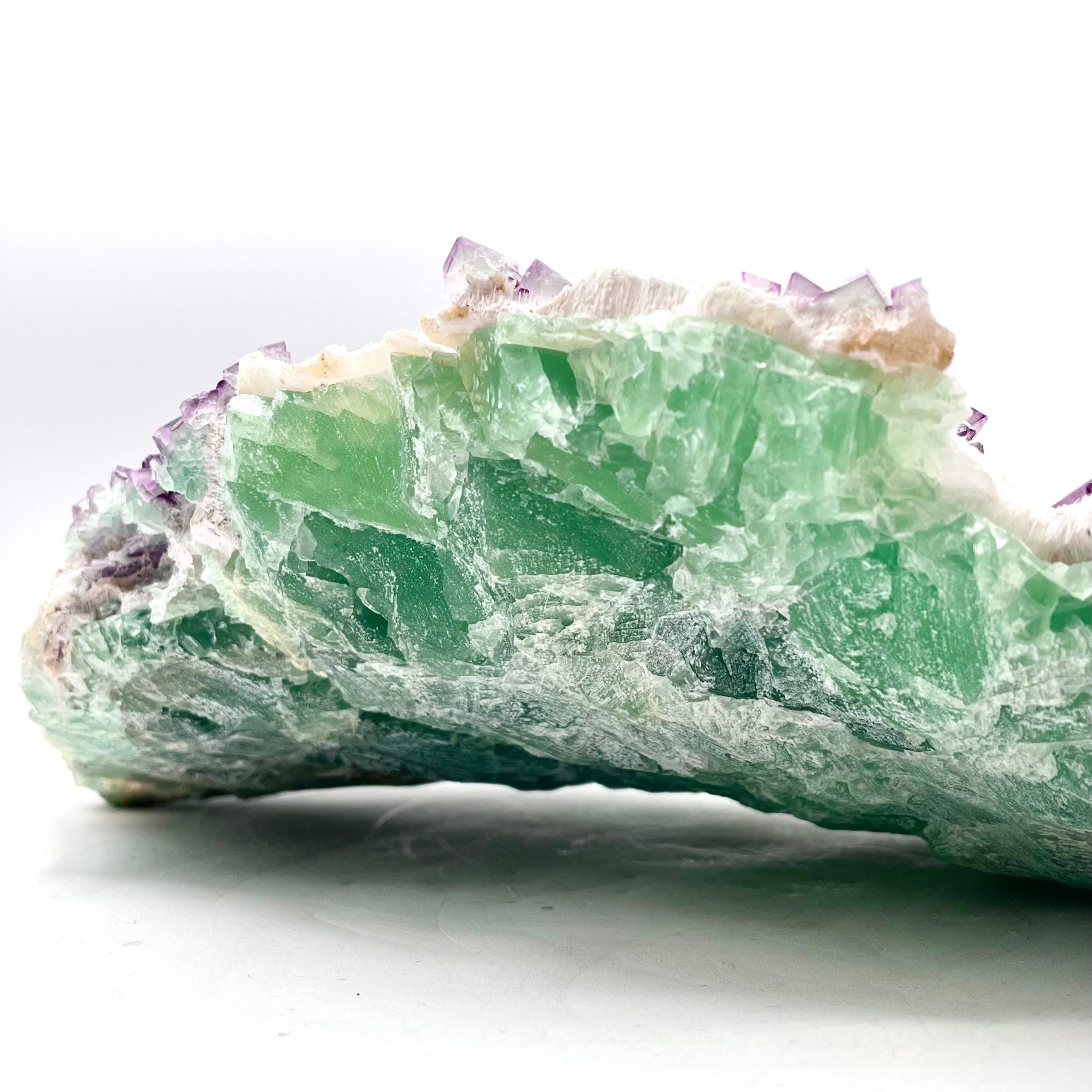 Stunning Fluorite Cube Formation- Green & Purple