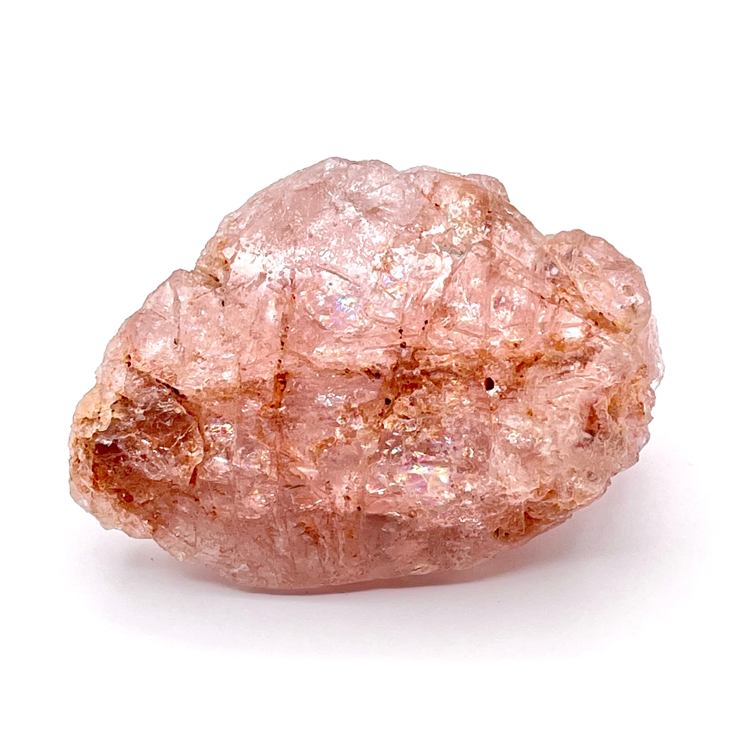 Stunning Natural Morganite w/ Rainbows, One Of a Kind