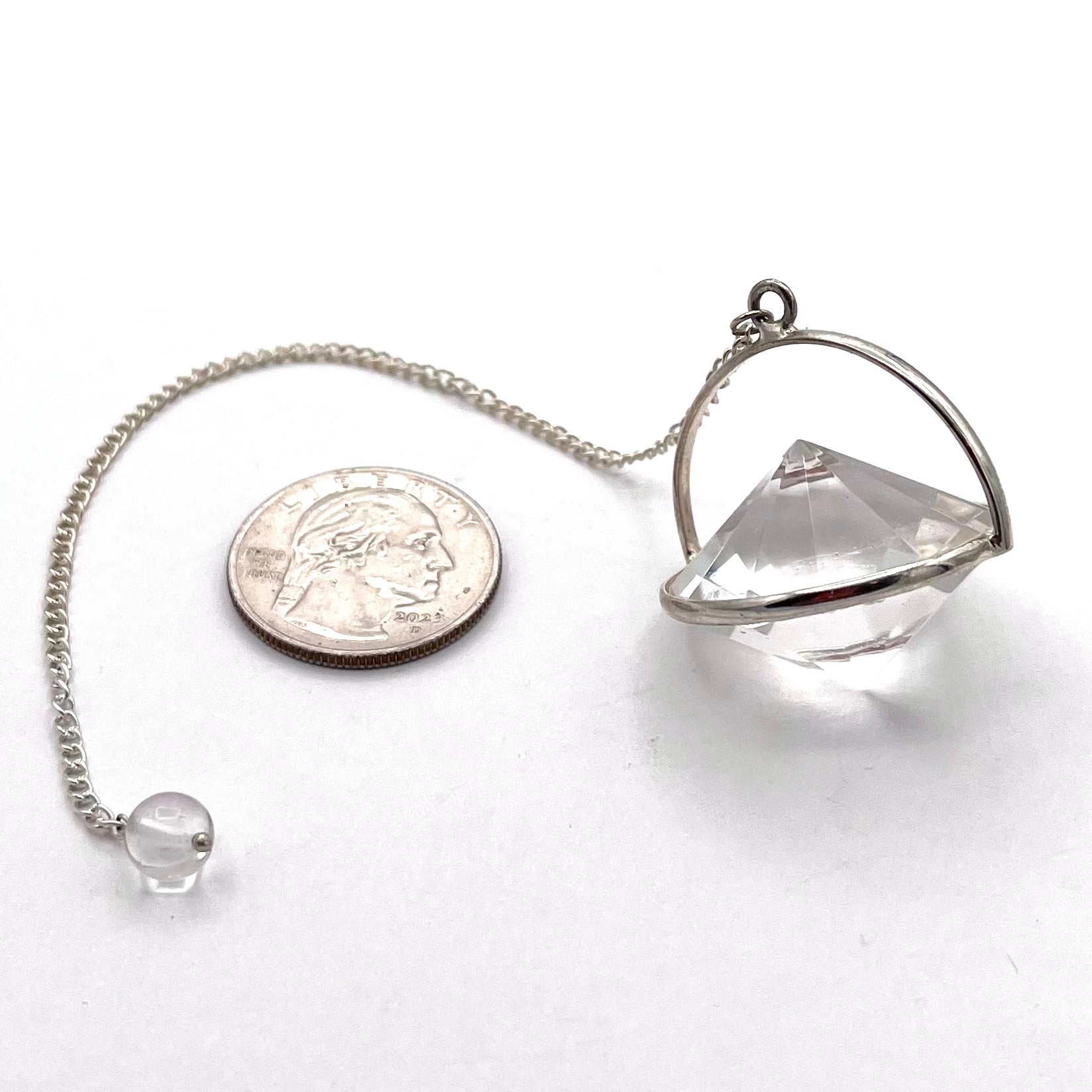 Clear Quartz Pendulum