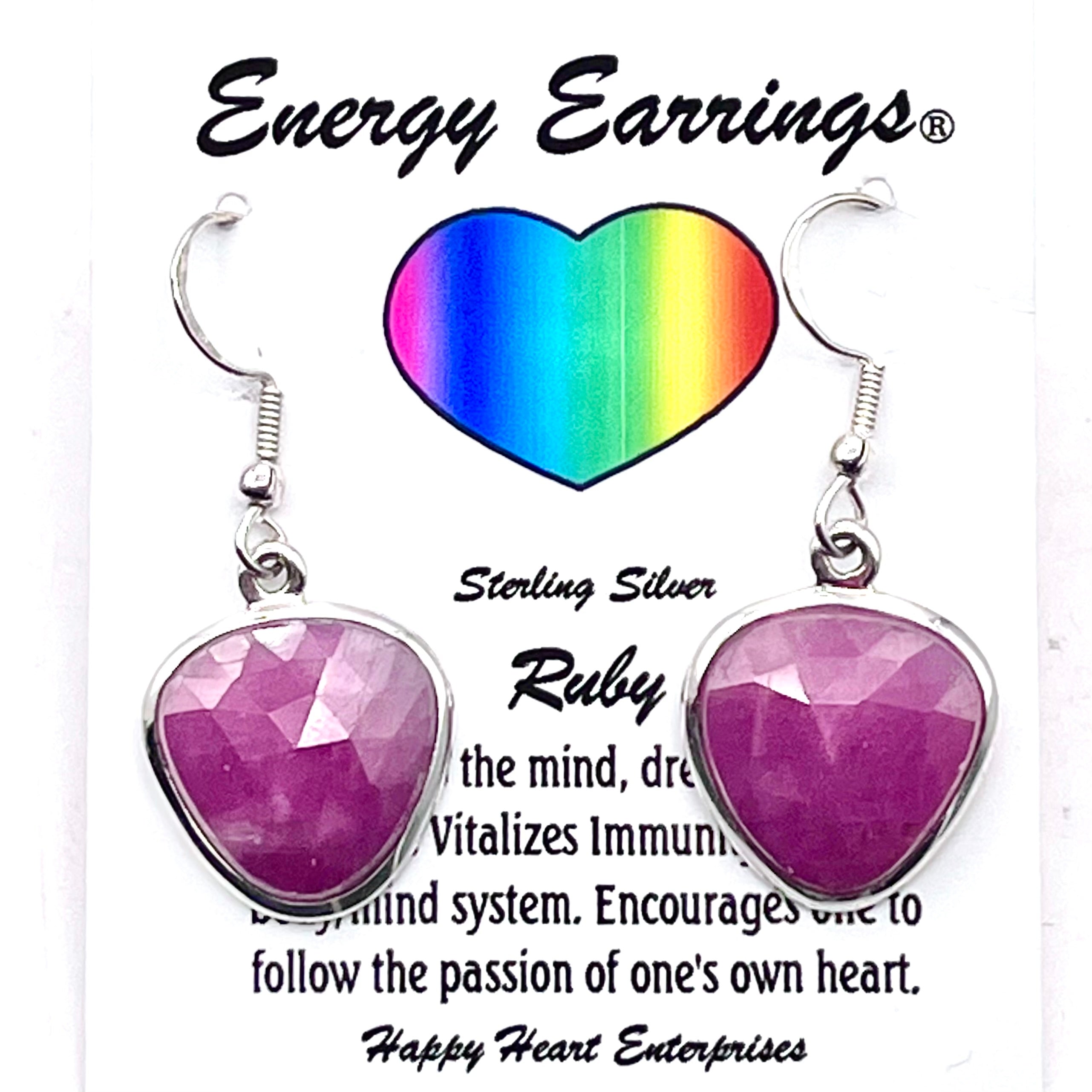 Ruby Energy Earrings