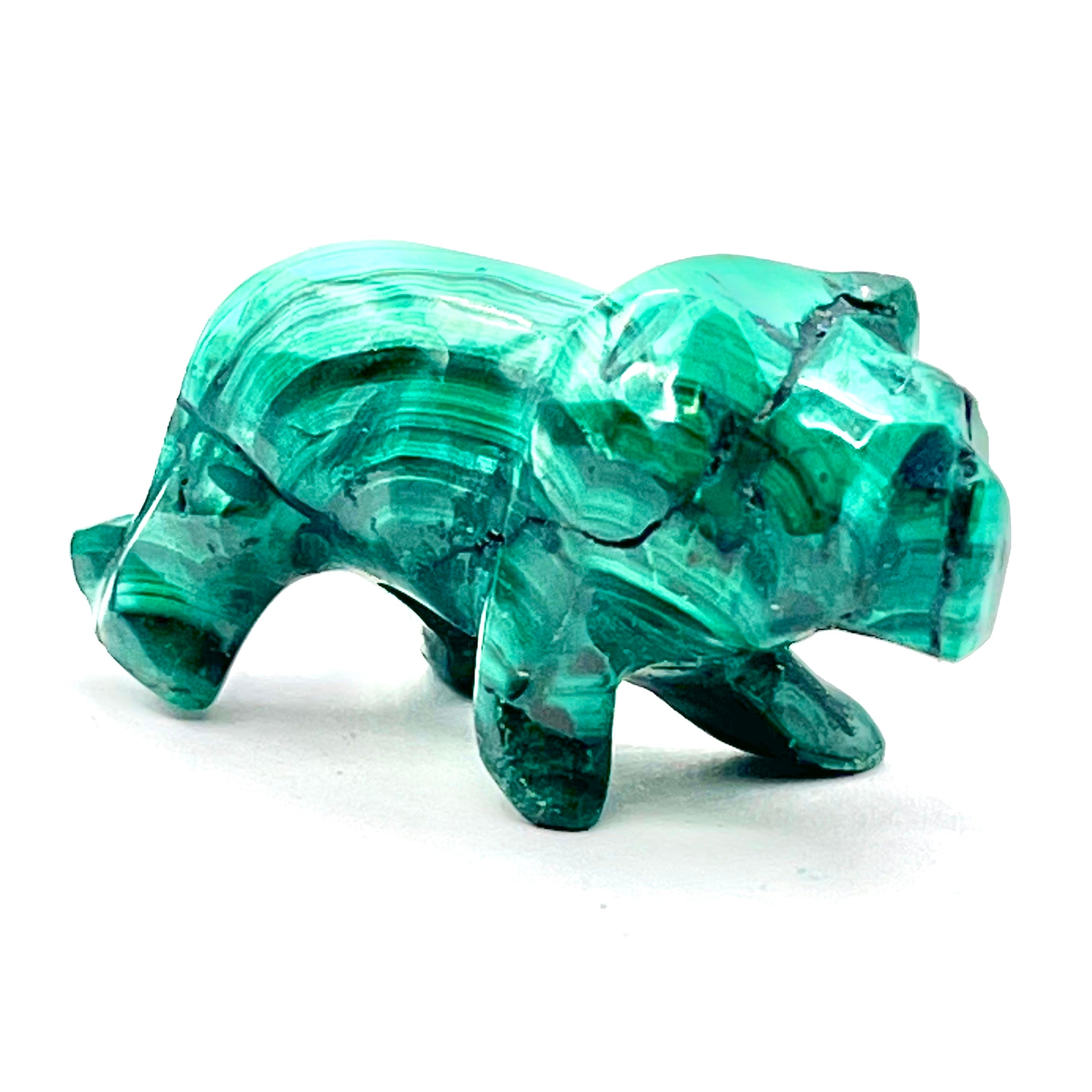 Malachite Animal Carving- Lion