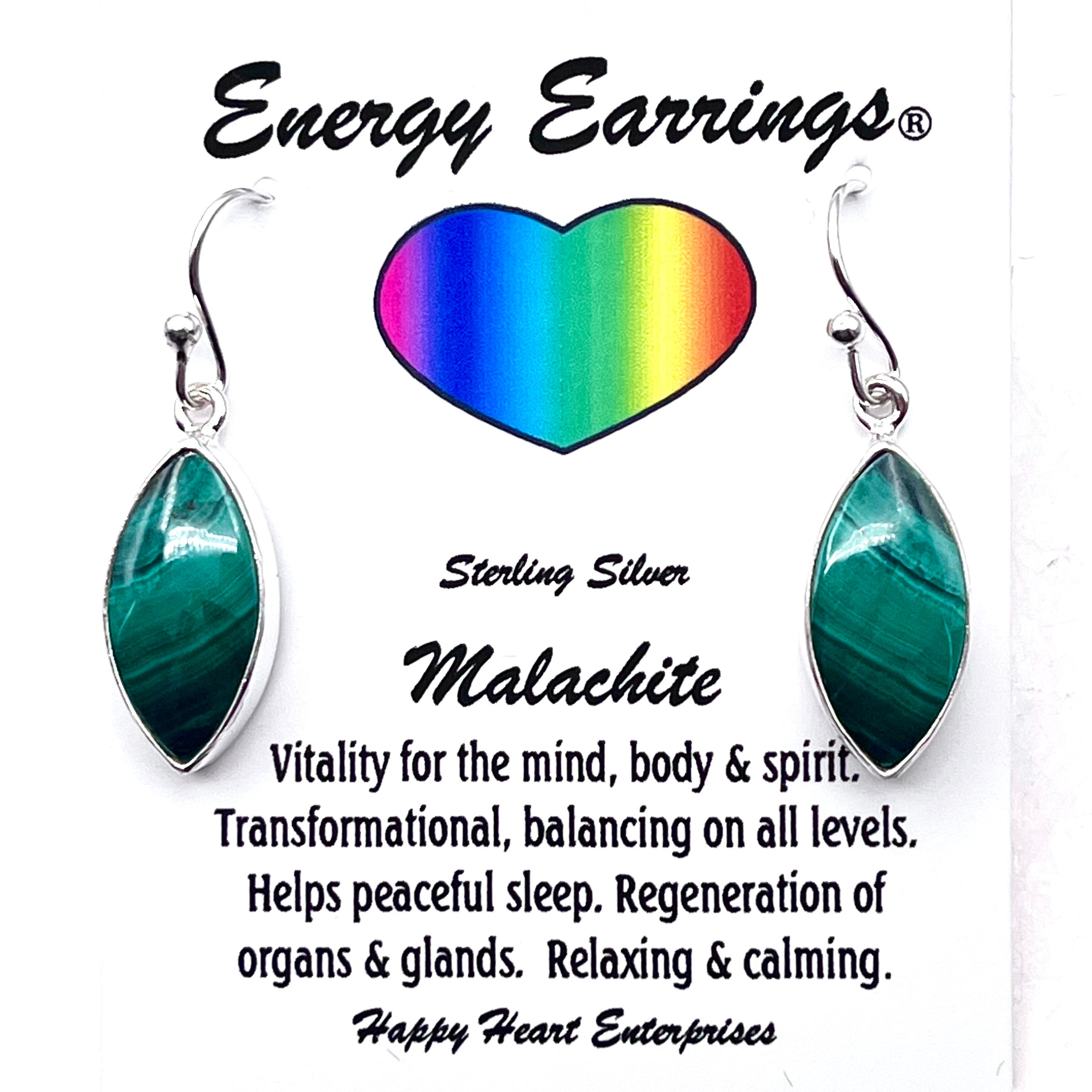 Malachite Energy Earrings