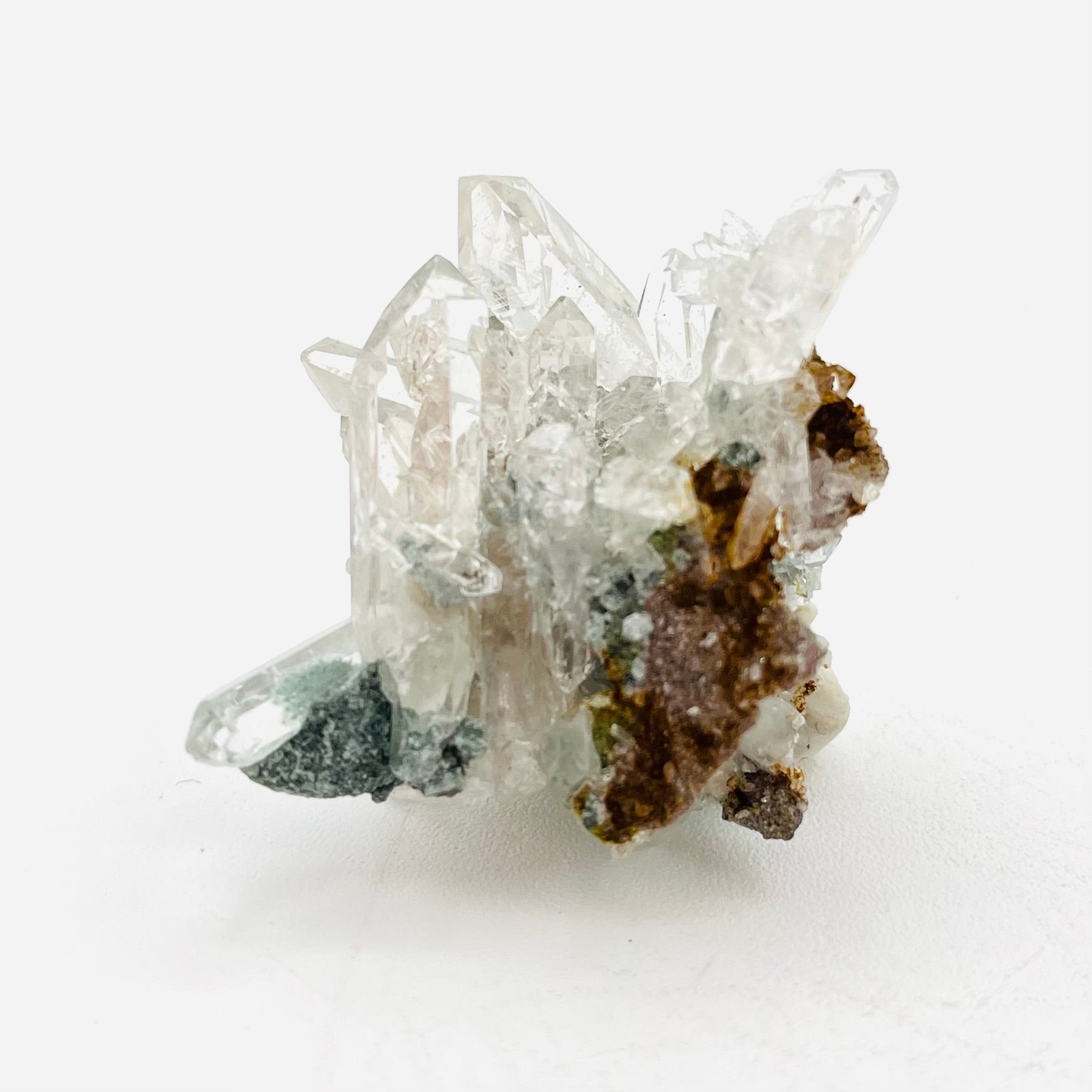 Columbian Lemurian Cluster with Golden Healer Matrix
