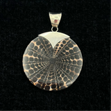 Black and Beige Shell Pendant