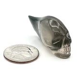 Smoky Quartz Traveler Skull