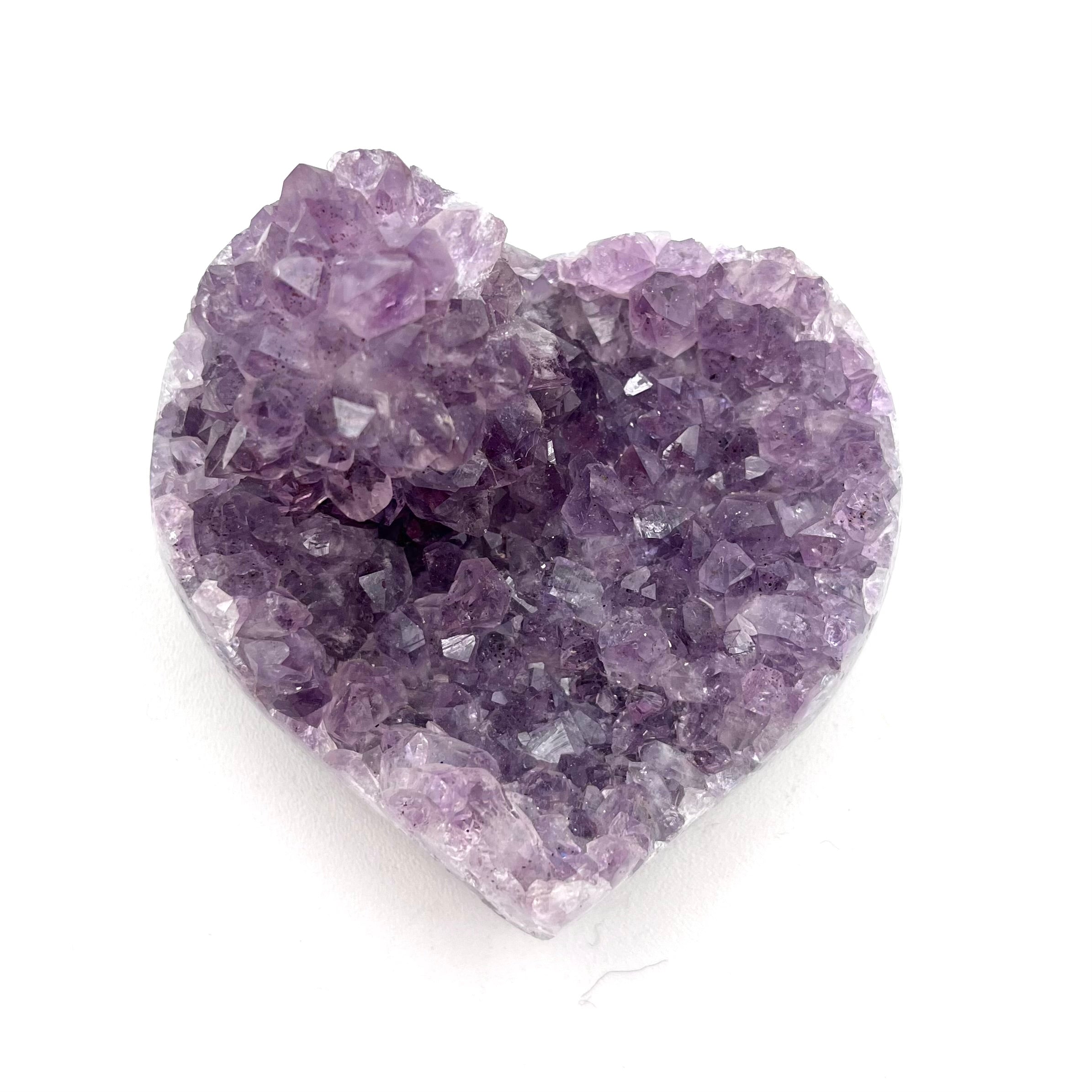 Amethyst Druzy Heart