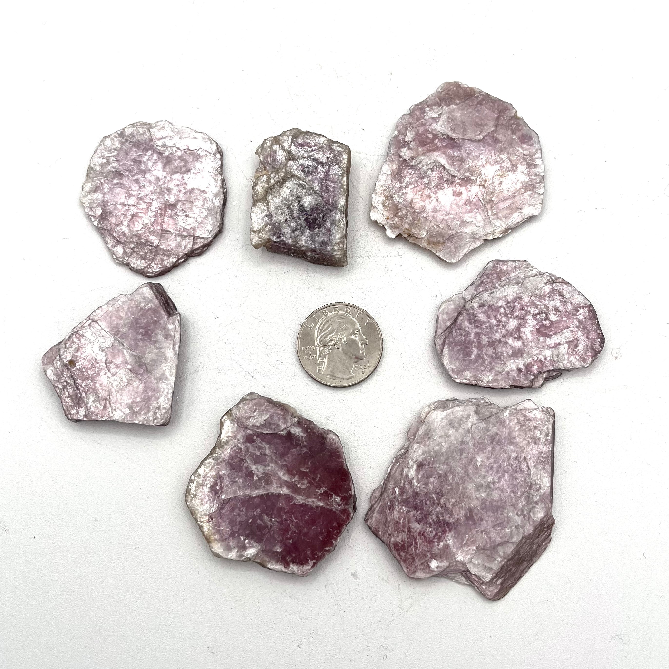 Lepidolite Slices 0.4-0.7oz