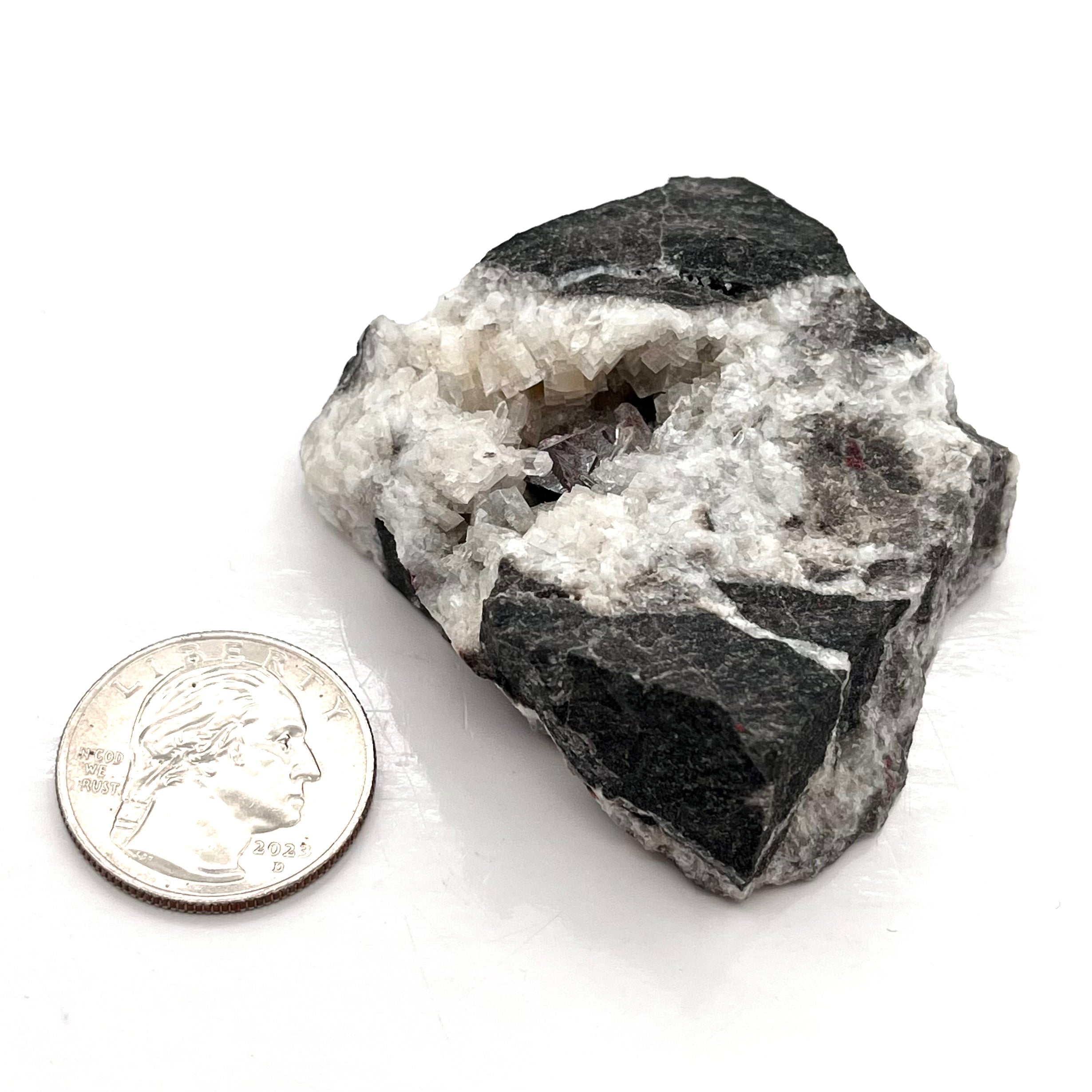 Cinnabar, Galena& Calcite