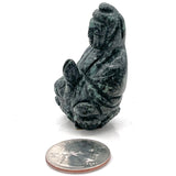 Green Spotted Jasper Quan Yin Mini Statue