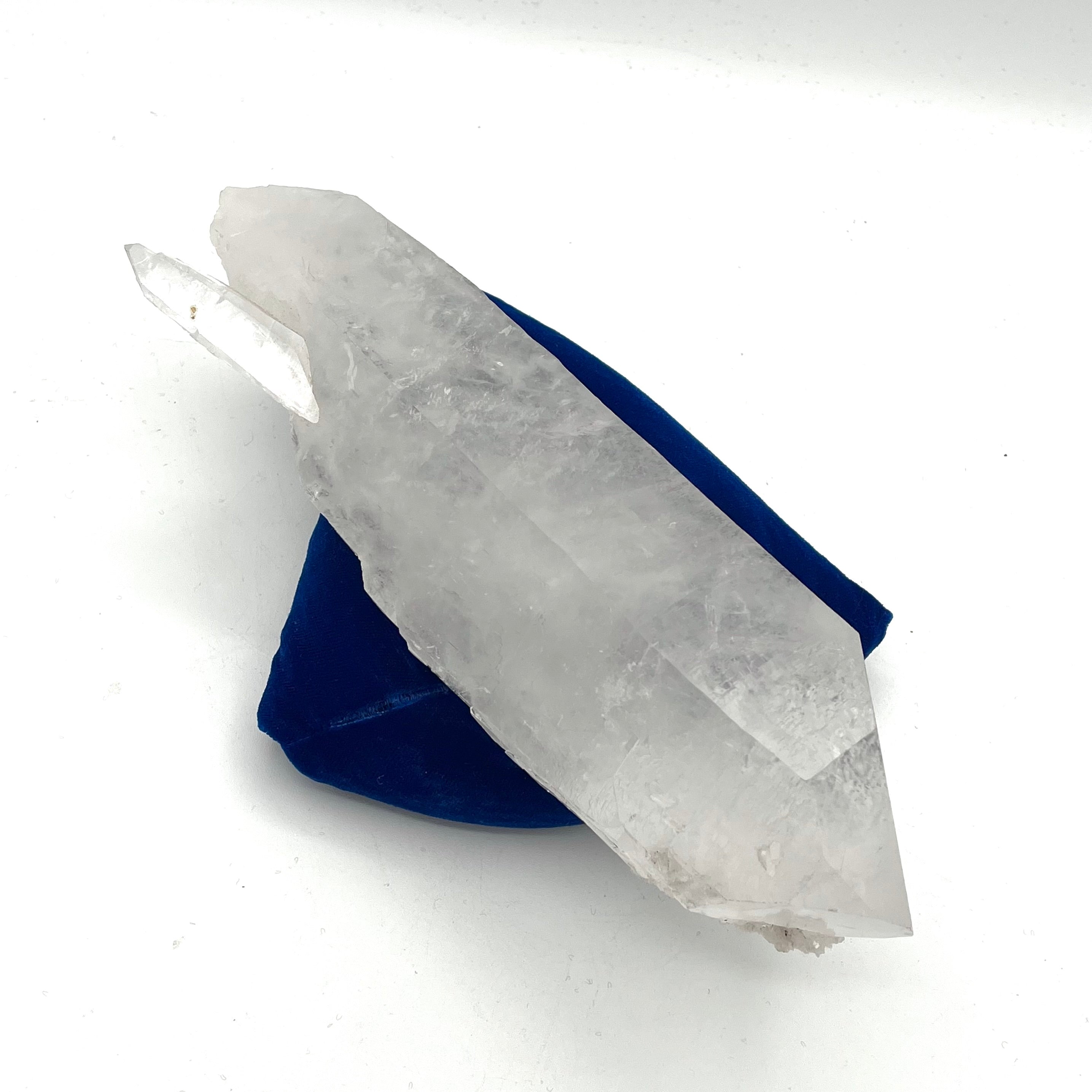 Exquisite Rare Clear Elestial w Sugar Crystal Formation