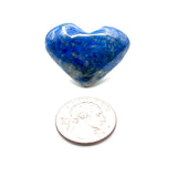 Lapis Lazuli Hearts From Afghanistan, Rich Coloration w/ Pyrite& Calcite