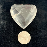 Angle Cut Quartz Heart