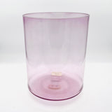 8" E-35 Lavender Aura Gold Tall 116694 Crystal Tones Singing Bowl