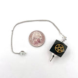 Black Tourmaline Sacred Geometry w/ Reiki Symbol Pendulum