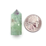 Green Rainbow Fluorite Points