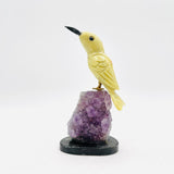 Carved Hummingbird Varied Stones