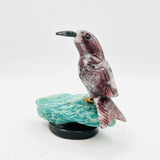 Carved Hummingbird Varied Stones