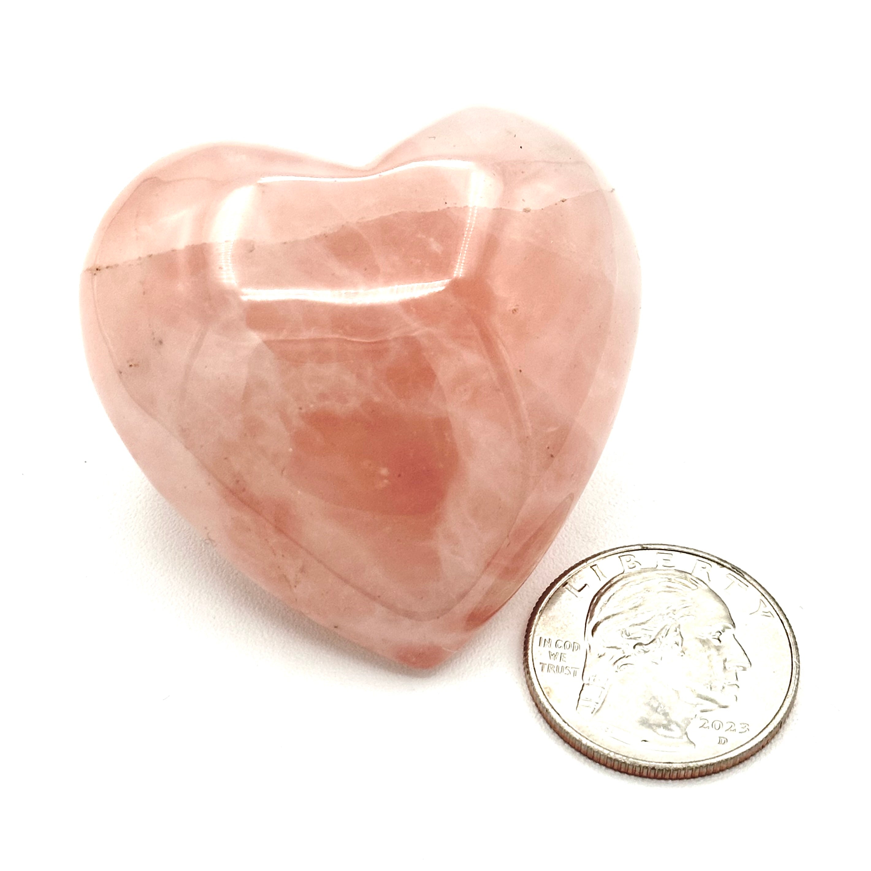 Rose Quartz Heart Stone