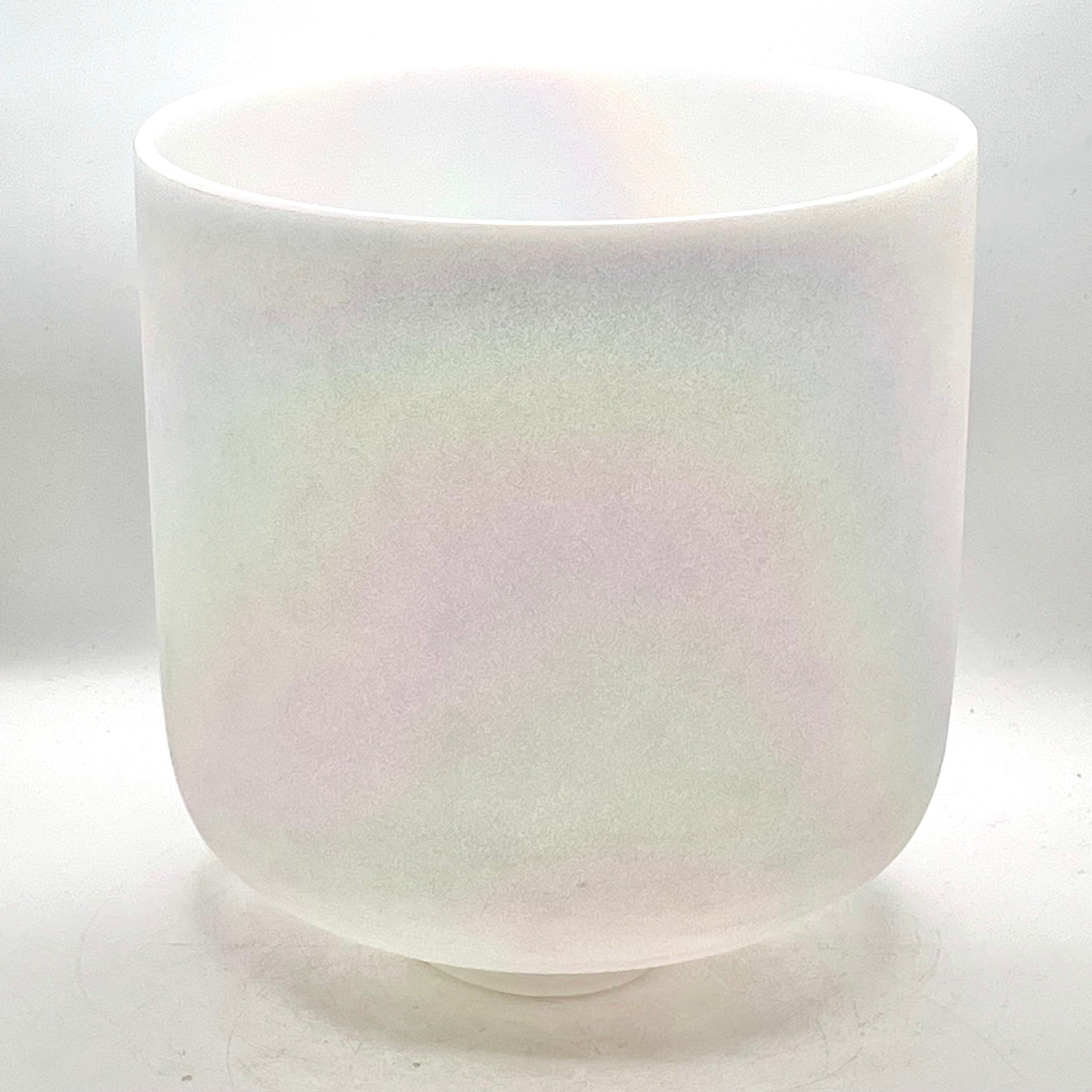 12" B-10 B Classic Frosted, Mother of Platinum 90796 Crystal Tones Singing Bowl