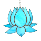 Blue Lotus Stained Glass