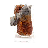 Rare Formation of Beautiful Spessartine Garnet w/ Smoky Quartz Points
