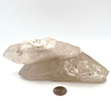 Light Smoky Elestial Quartz w/ Mica & Feldspar