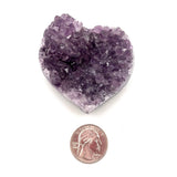 Amethyst Druzy Heart