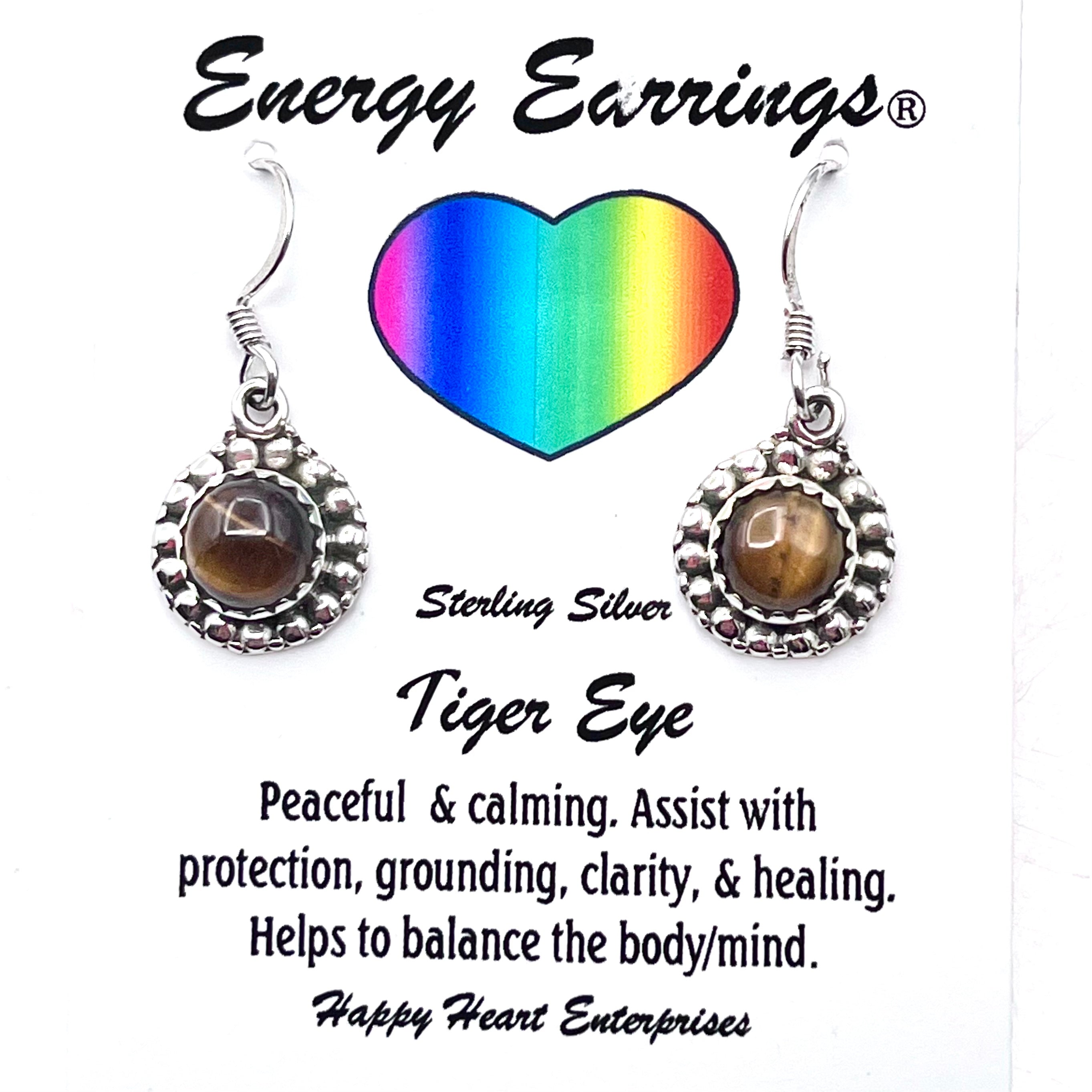 Tiger Eye Energy Earrings