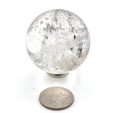 Quartz 2” Sphere w/ Iron Inclusion