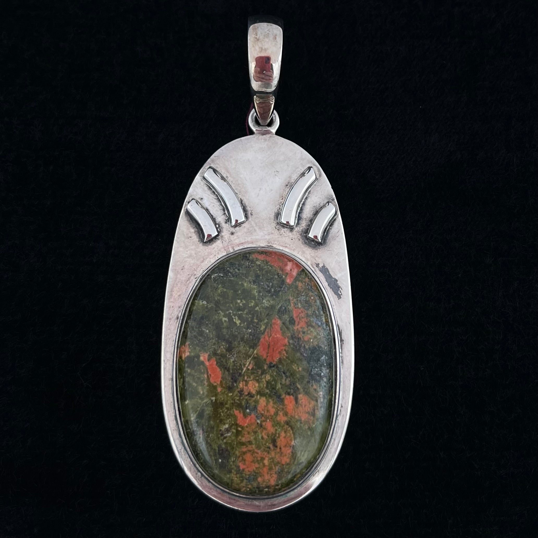 Unakite Jasper Pendant
