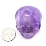 Amethyst Skull Palmstone