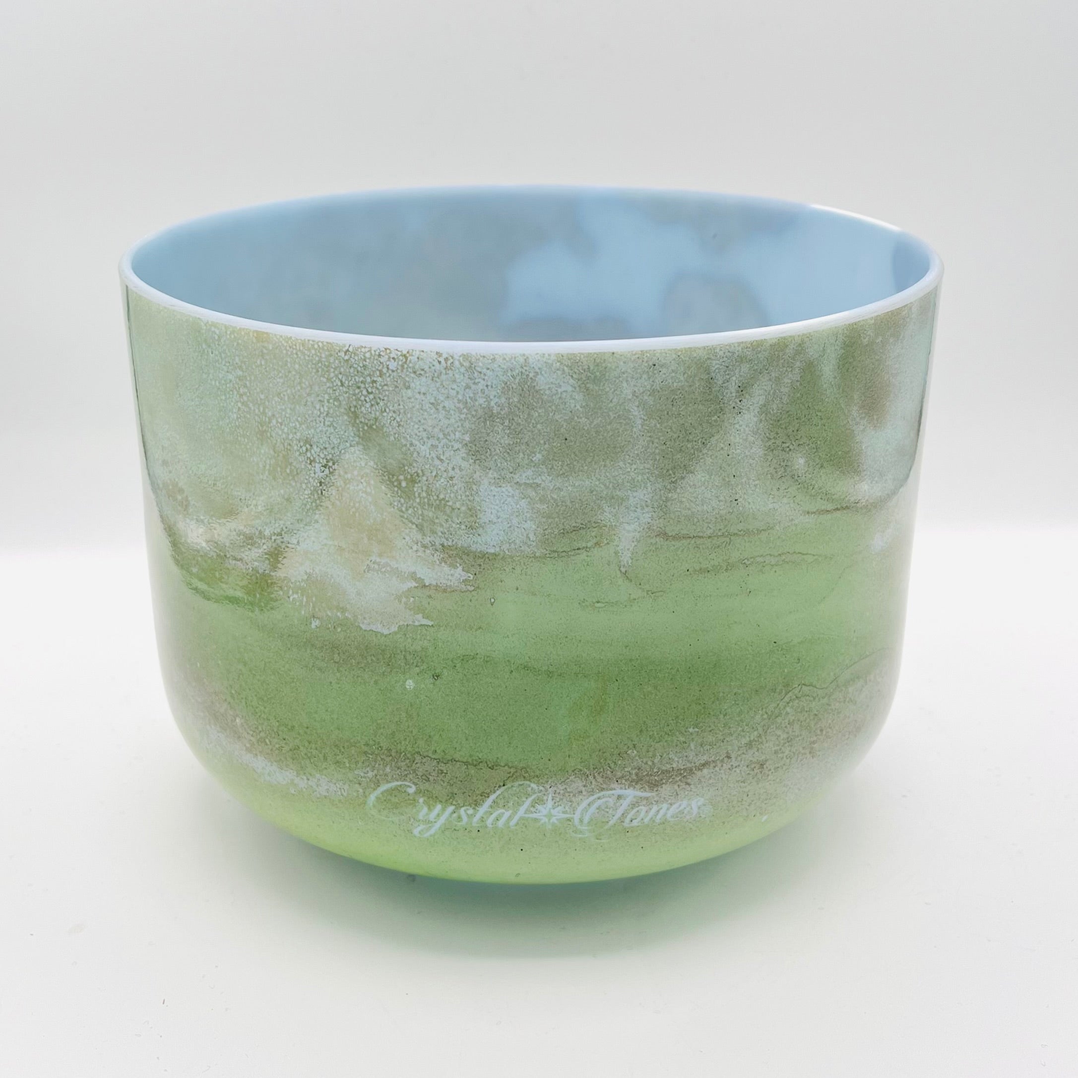 8" D+45 Mt. Shasta Serpentine 137326 Crystal Tones Singing Bowl