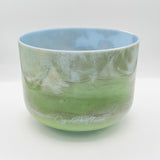 8" D+45 Mt. Shasta Serpentine 137326 Crystal Tones Singing Bowl