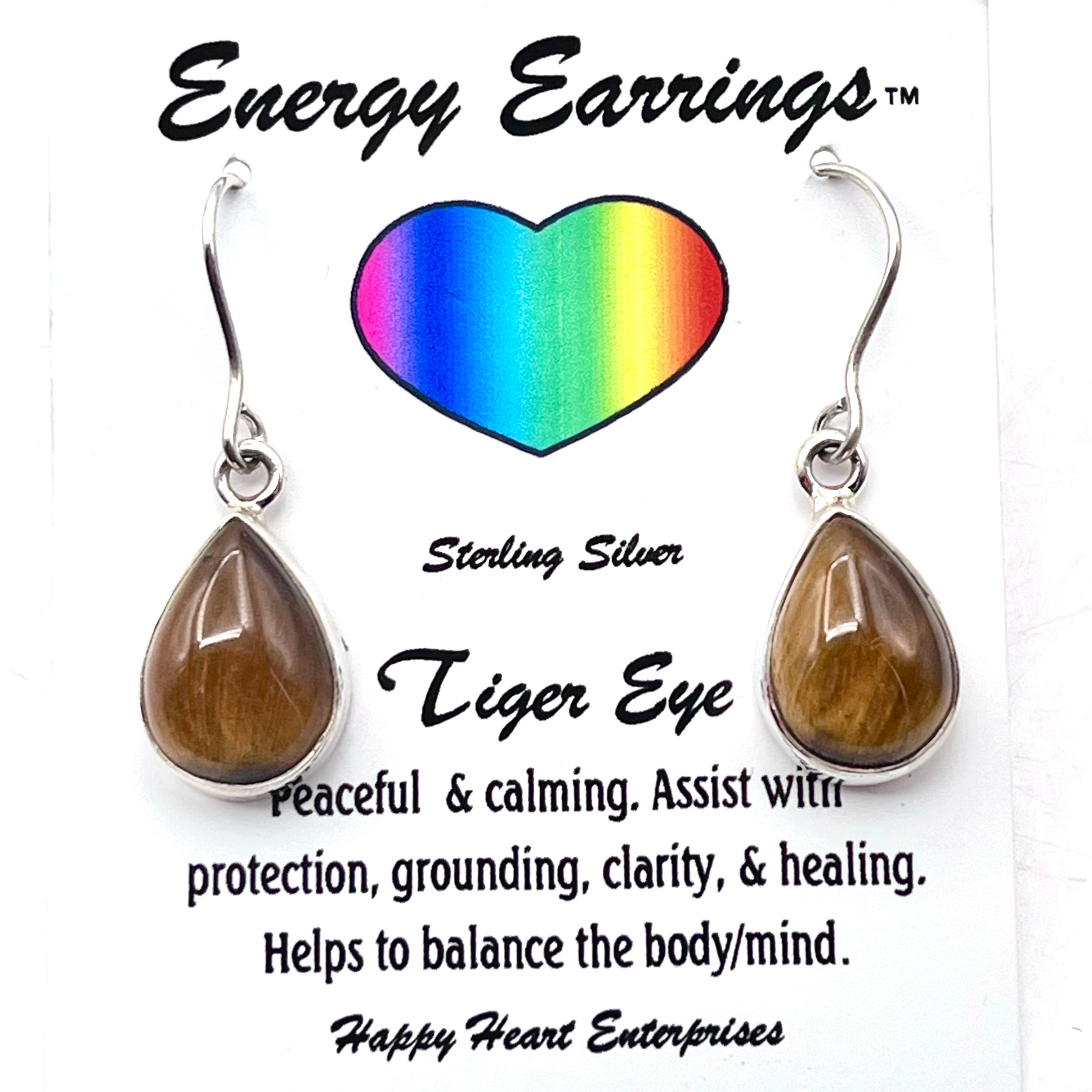 Tiger Eye Energy Earrings