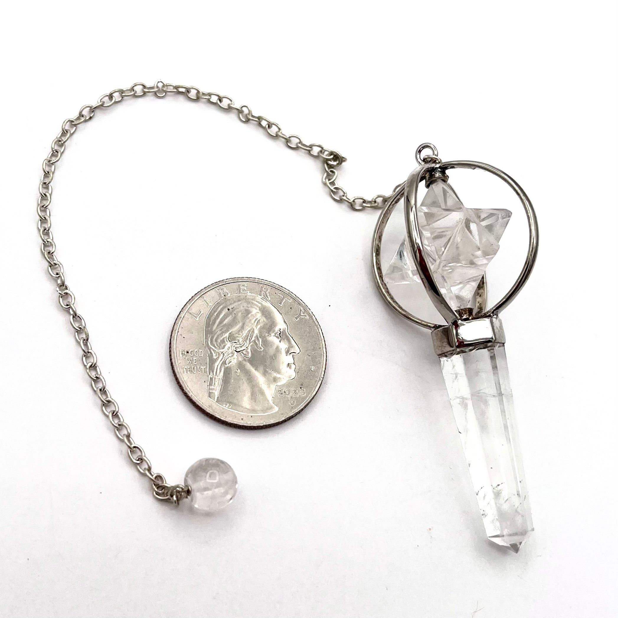 Quartz Merkaba Pendulum
