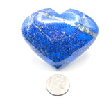 Lapis Lazuli Hearts From Afghanistan, Rich Coloration w/ Pyrite& Calcite