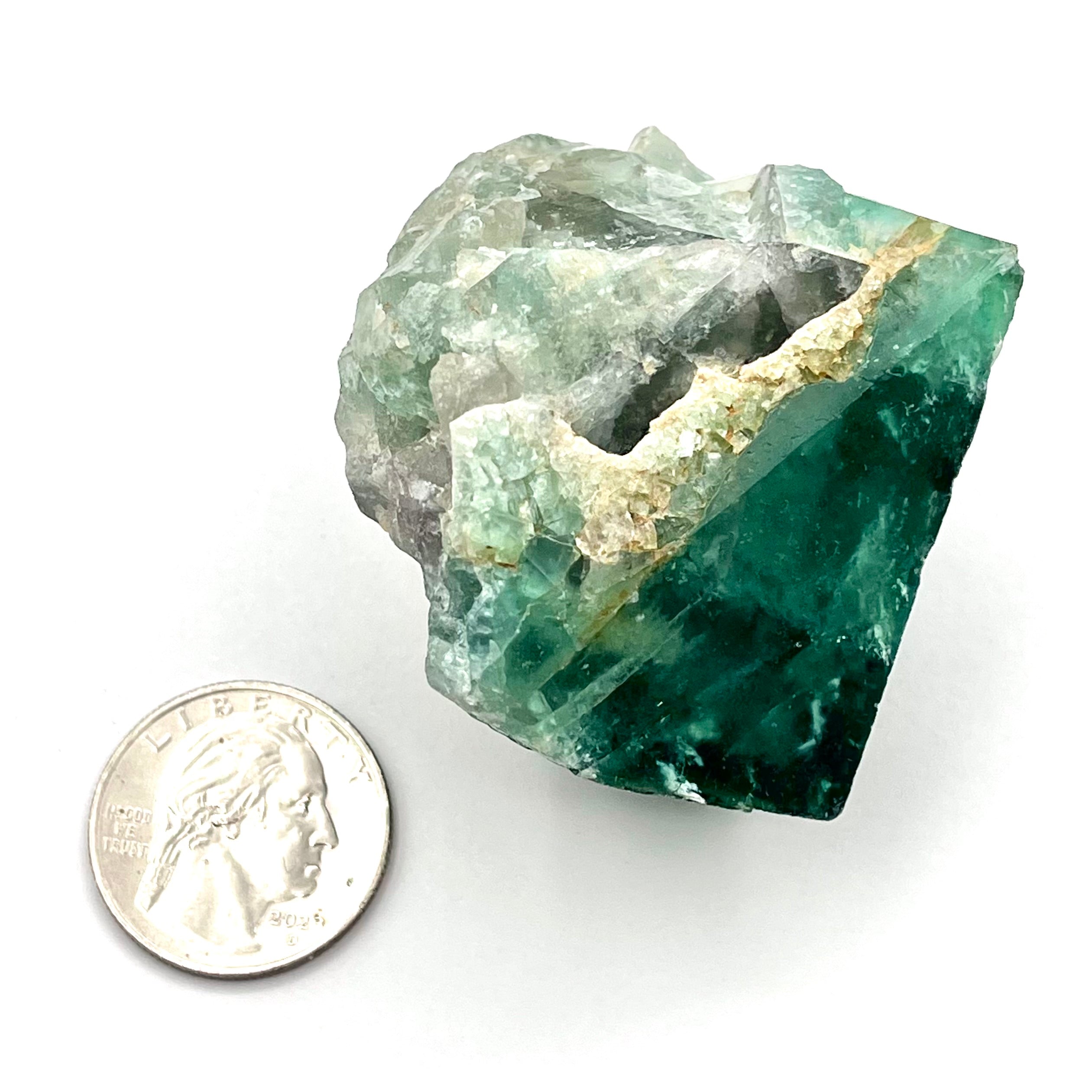 Raw UV Green Fluorite