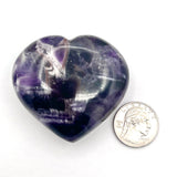 Chevron Amethyst Heart