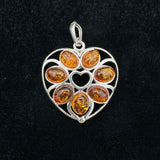 Amber Heart Pendant